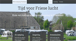 Desktop Screenshot of minicamping-friesland.nl