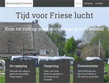 Tablet Screenshot of minicamping-friesland.nl